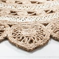 thumbnail image 3 of SAFAVIEH Natural Fiber Griselda Geometric Area Rug, Ivory/Natural, 4' x 4' Round, 3 of 7