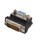 thumbnail image 4 of DVI-I 24+5 Macho a VGA 15 Pin Hembra 90° Ángulo Recto Adaptador Convertidor HD Likrtyny Componentes de Computadoras, 4 of 5