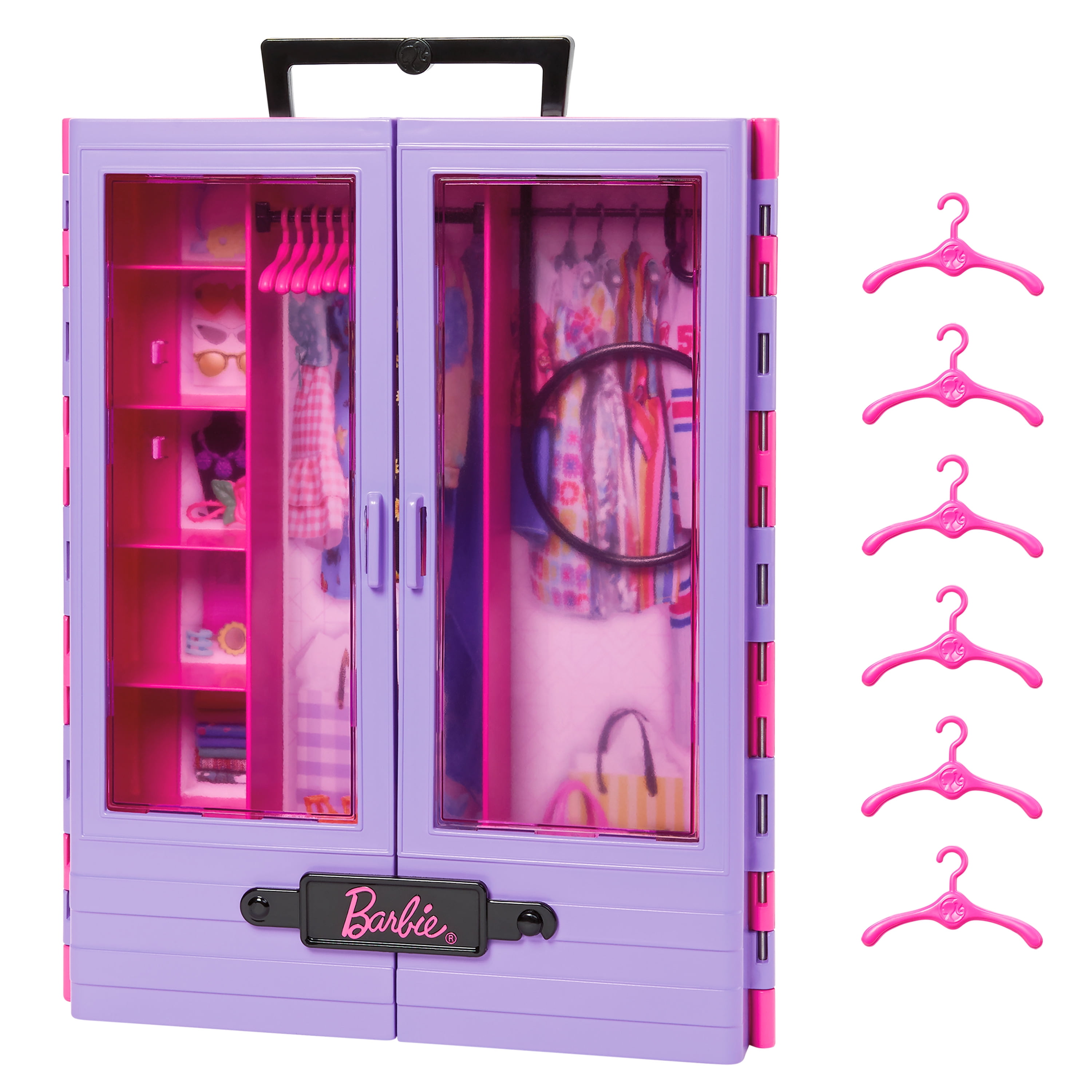 Barbie Dream Closet Toy Playset with Clothes & Accessories, 3-ft
