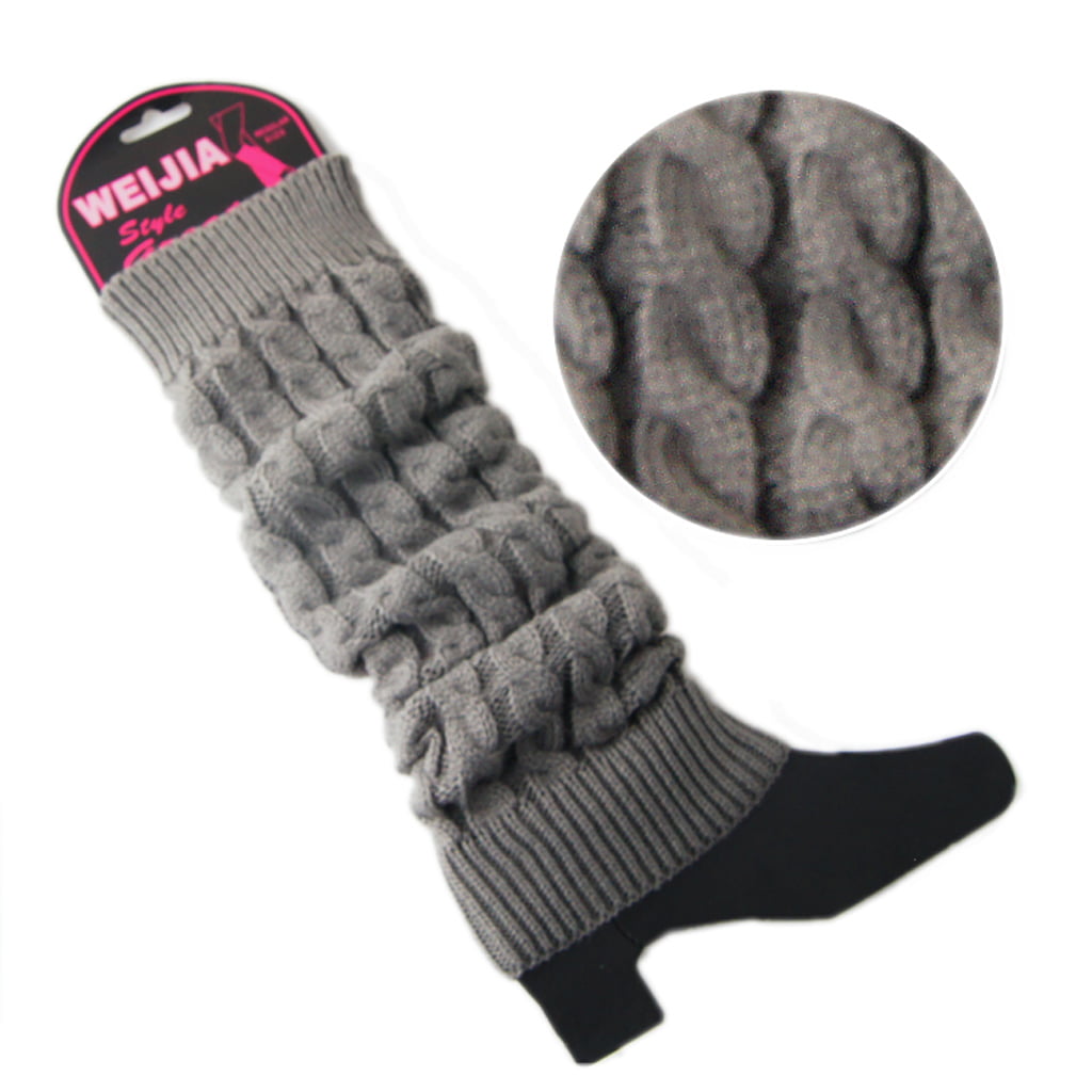 Details about   Women Winter Warm Fashion Slouch Knit Crochet High Knee Leg Warmers Boot Socks