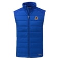 thumbnail image 2 of Men's Cutter & Buck Blue Durham Bulls Evoke Hybrid Eco Softshell Recycled Full-Zip Vest, 2 of 3