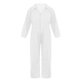 thumbnail image 2 of iixpin Kid Boys Coverall Jumpsuit Mechanic Boiler Suit Flightsuit Uniform Outfits Carnival Party Halloween Costume Ivory 14, 2 of 6