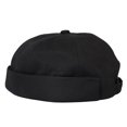 thumbnail image 2 of WITHMOONS Watch Cap Beanie Cotton Docker Brimless Harbour Hat VZ50060 (Black), 2 of 2