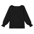 thumbnail image 5 of HIPYLO Kids Thermals Top and Bottom Set Girls Thermal Top Red Top for Girls Shirt School Uniform Shirts for Baby Winter Clothes Girl Clothes for Kids, Black 12-14 Years, 5 of 7