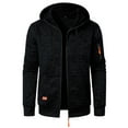 thumbnail image 6 of Zedker Men's Lightweight Zipper Hoodie Sweatshirt Jacket Winter Coat Light Thin Insulated Jacket Black L, 6 of 7
