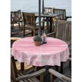 thumbnail image 2 of Outdoor Tablecloth with Umbrella Hole for Patio/Picnic/Party/Camping, Pink Coastal Waterproof Table Cloth Round Cover Washable, Summer Ocean Sea Ombre Starfish Corals (Dia 60"), 2 of 8
