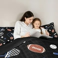 thumbnail image 5 of Castle Fairy 3-Piece Full Size Comforter Set - Basketball Soccer Sport Design, 5 of 8