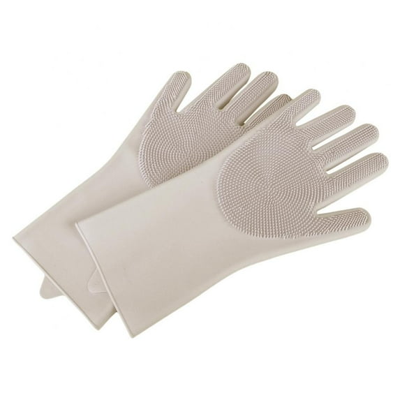 Reusable Household Long Sleeves Dishwashing Rubber Gloves, for Kitchen Cleaning
