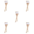 thumbnail image 1 of Wweixi Comfortable And Soft Compression Stockings Stay Active Stay Comfortable Open Toe-Skin Color M 5Set, 1 of 6