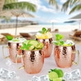 thumbnail image 2 of Juego de tazas Moscow Mule Amrules, 500 ml, cobre martillado con acero, 2 of 7