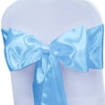 thumbnail image 1 of Cintas de silla Babenest de satén, 50 unidades, para bodas, banquetes, 1 of 9