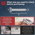 thumbnail image 7 of 100pcs Phillips Flat Head Wood Screws - [#4x1"] 316 Stainless Steel, Countersunk Self Tapping Screws for Furniture Assembly, Interior Trim, Outdoor Construction, Silver, 7 of 7