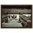 thumbnail image 1 of War Military History D Day Landing Normandy Into Jaws Of Death Photo Artwork Framed Wall Art Print A4, 1 of 4