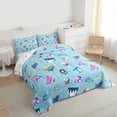 thumbnail image 3 of Homewish Kids Sport Game Bedding Comforter Set,Baseball Lover Twin Comforter Sets,Multicolor Graffiti Bedding Set For Girl Teens,Microfiber Bedroom Decor Reversible,2-Piece, 3 of 8