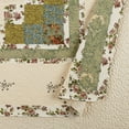 thumbnail image 3 of Modern Heirloom Olivia Green Floral Embroidered Single Pillow Sham, Standard, 3 of 4