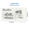 thumbnail image 4 of Disketp Gaming Mouse Pad Summer Vacation Scene With Camping Van Pattern Large Mouse Mat Long Extended Desk Pad Non-Slip Rubber Mice Pads Stitched Edges Thin Pad (11.8x31.5 Inch), 4 of 9