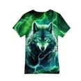 thumbnail image 1 of Icvfdpl T-Shirts Garçons Filles Chemises Imprimées Décontractées Col Rond Manches Courtes Tee Tunique Blouse Hauts Vêtements d'Extérieur Adorables et Doux pour la Peau 6-8 Ans, 1 of 2