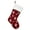 Red, variant on Christmas Pet Stocking 17.7 Dog & Cat Paw Print Holiday Stocking in Red & Green, Polyester Gift Bag for Pet Lovers, Holds Toys & Treats