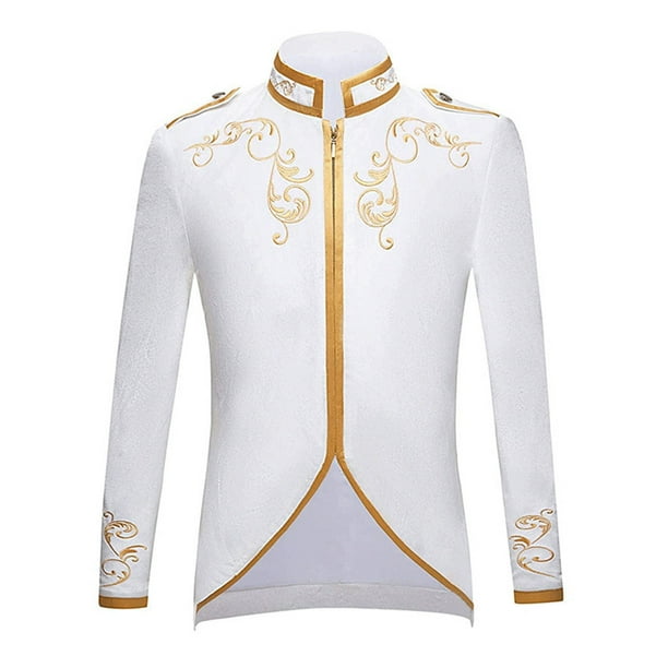 Odeerbi Chaqueta Victoriana de Cuello de Bordado de Abrigo Medieval Del Renacimiento de Los Niños Para El Rendimiento de La Etapa