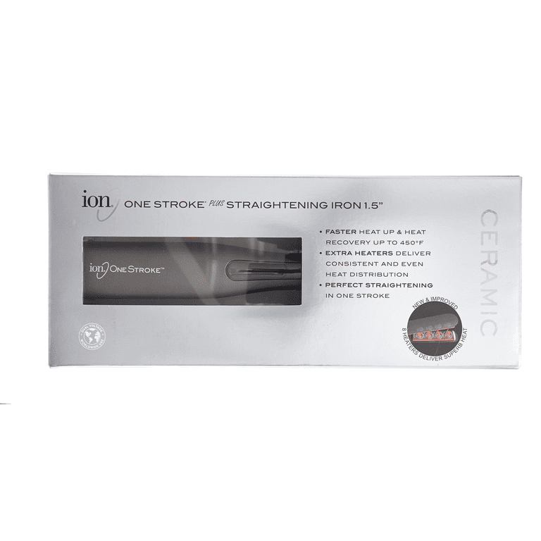 ion One Stroke Flat Iron 1.5 Inch Auto Shut Off Tri Layer