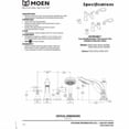 thumbnail image 2 of Moen T654ORB Wynford Two-Handle Diverter Roman Tub Faucet Includes Hand Shower Trim Only, Oil Rubbed Bronze, 2 of 2