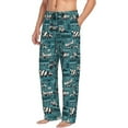 thumbnail image 6 of Naloa Modern Excavator Pajama Pants Men, PJ Bottoms, Sleep & Lounge Pants-Small, 6 of 6