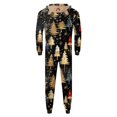 thumbnail image 7 of SUXIAN Christmas Pajamas Family Daddy Sleepwear Big Headed Deer Print Plaid Long Sleeve Jumpsuit Soft Suitable Holiday Romper Mens Pajamas, 7 of 7