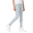 thumbnail image 2 of Posijego Girls Leggings Ruffled Hem Full Length Slim Leg Long Pants for Kids Girls High Waist Workout Yoga Dance Leggings, 2 of 7