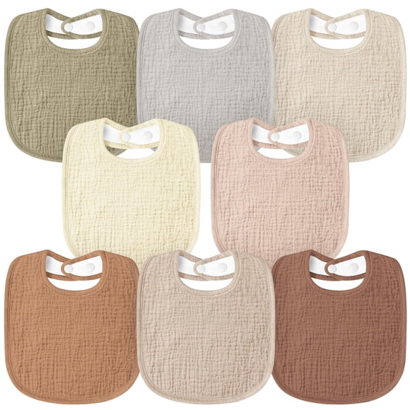 Susurration Pañuelos Muselina para Bebé Paquete de 8 Unisex Ajustables