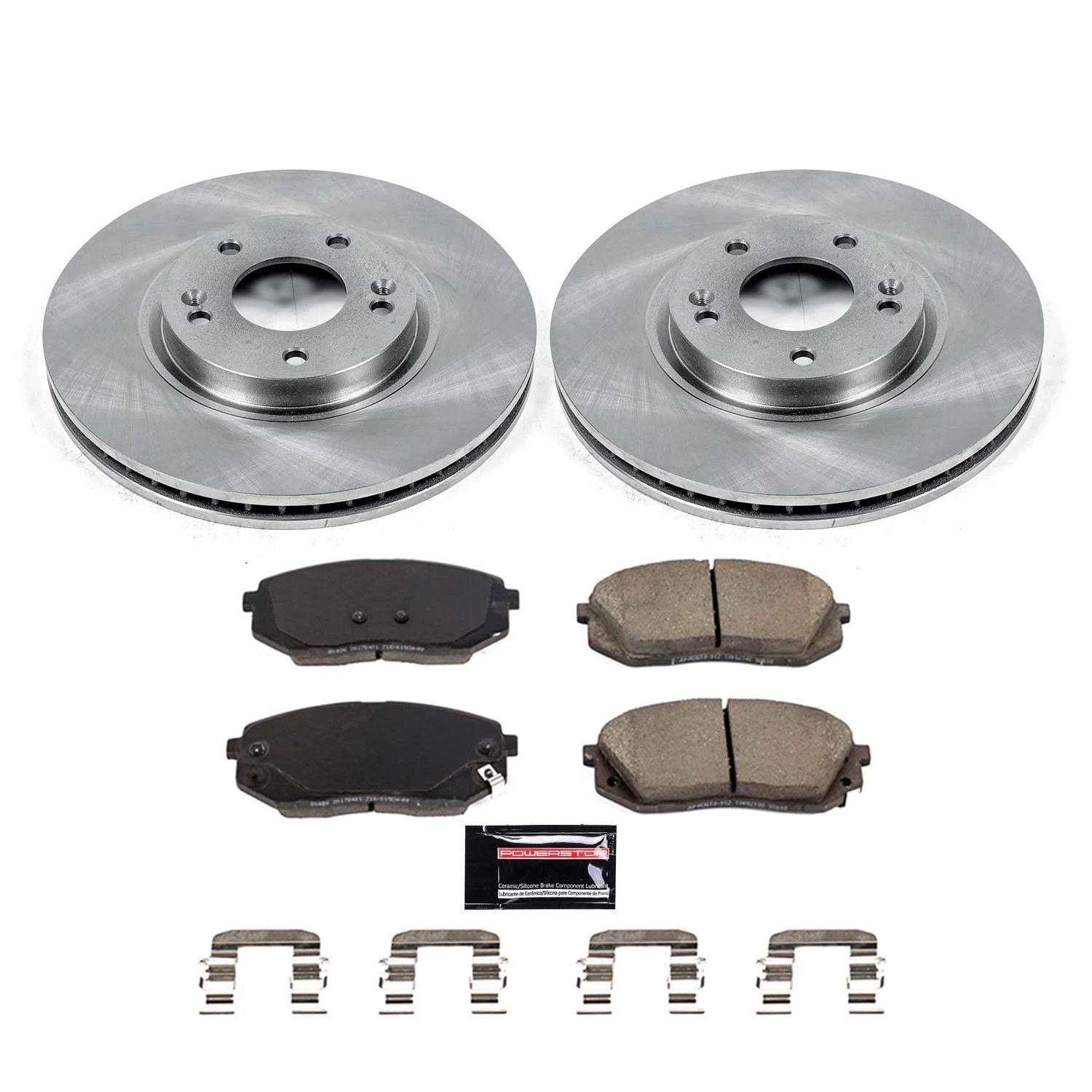 PowerStop Front Stock Replacement Brake Pad and Rotor Kit Fits: KIA Select Models KOE8621