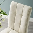 thumbnail image 6 of Modway Promulgate Biscuit Tufted Upholstered Fabric Dining Chair Set of 2 in Beige, 6 of 7