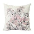 thumbnail image 1 of Juego de 2 piezas de funda de cojín con estampado de flores, almohada cuadrada decorativa, 1 of 5