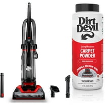 Dirt Devil Upright Vacuum, Multi-Surface Extended Reach, Bagless & Dirt Devil Fresh Room Refresher Carpet Powder, 32oz