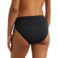 thumbnail image 2 of Bleu Rod Beattie BLACK Kore Shirred Tie Side Hipster Bikini Swim Bottom, US 6, 2 of 2