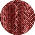 thumbnail image 1 of Ahgly Company Machine Washable Indoor Round Abstract Red Modern Area Rugs, 8' Round, 1 of 4