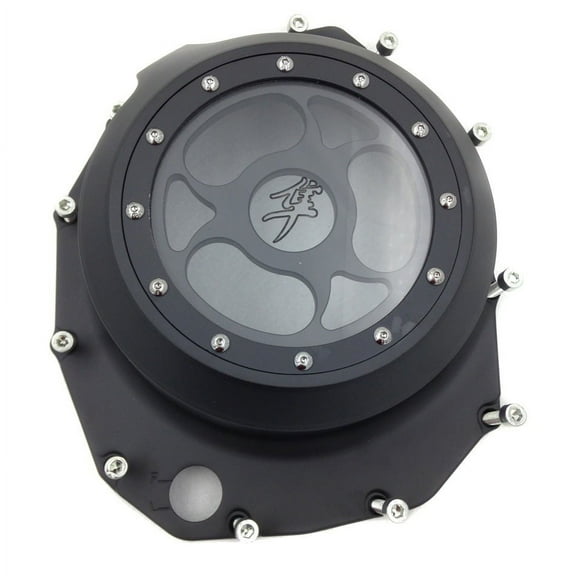 HTT- Black See Through Engine Clutch Cover For Suzuki GSXR1300 Hayabusa 1999-2013 / Suzuki B-king 2008-2009