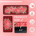 thumbnail image 2 of Buffalo Plaid Valentine's Day Kitchen Rugs and Mats Set of 2,Love Heart Decorative Non-Slip Rugs Seasonal Holiday Wedding Party Profile Floor Mat for Home Kitchen, 2 of 7