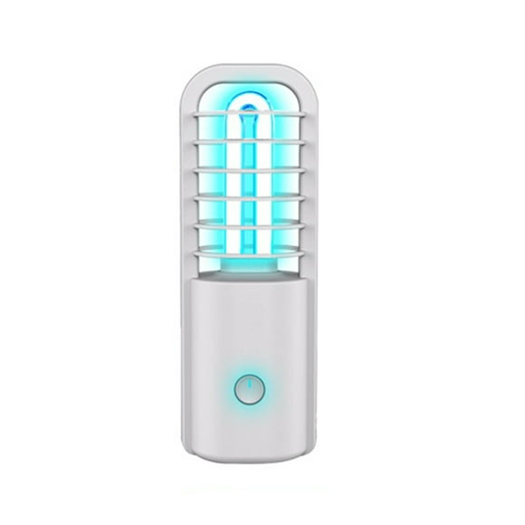 Bewildely Esterilizador de luz de 3W, desinfectante portátil USB recargable, lámpara UVC, esterilizador de ozono para el hogar, carga USB LED UVC Iluminación y accesorios blanco Bewildely HA4904-01B