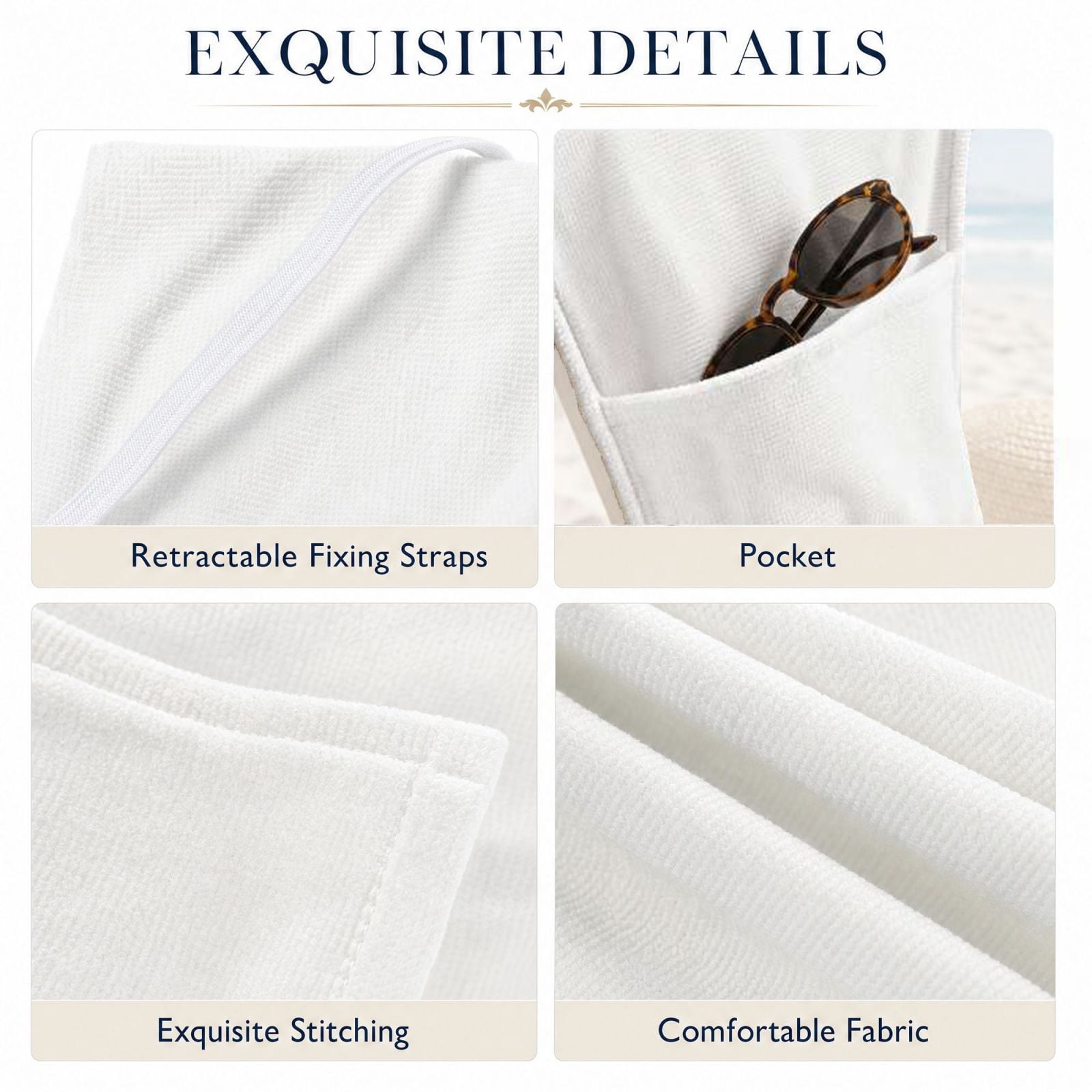 1 Pc Beach Chair Cover 30×85in Absorbent Non-Slip Easy To Handle Collapsible For Most Standard Beach Chair Loungechairs Sweet Flower