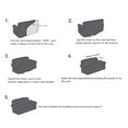 thumbnail image 4 of Dowbom High Stretch Sofa Slipcover,Furniture Protector Non-slip Universal Couch Cover for 3 Cushion Couch Washable All-inclusive Elastic Sofa Cover for Living Room Pets Kids-pillowcase-C, 4 of 7