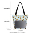 thumbnail image 2 of Tote Bag for Women, bear sunflower checkered blue Large Capacity Handbags Womens Laptop Work Beach Tote Bags, Reusable Grocery Shoulder Bags Gifts for Women Work Gym Shopping Travel, 2 of 6