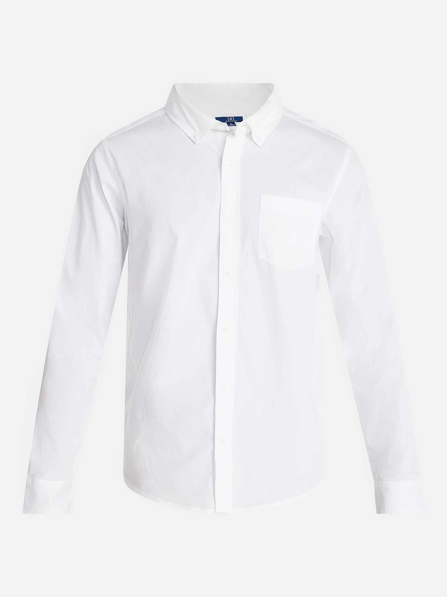George Men's Poplin Button-Down Shirt, Long Sleeve photo 5