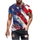 thumbnail image 1 of Hombres Pantalones Cortos, Día de la Independencia Impreso, Cuello Redondo Camisetas de Manga Corta, 1 of 5