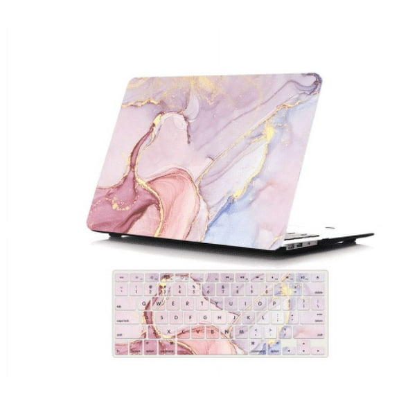 Marble Pattern Laptop Case for Macbook Air Pro Retina 11 13 15 16 Touch Bar Mac Case for Macbook A2251 A2179 with Keyboard Cover (L,2019 Pro16 A2141)