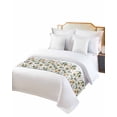 thumbnail image 2 of Xipuska Farm Fruit Bed Runners for Queen Size Bed, Decorative Bed Throws for Foot of Bed, Country Botanical Flower Floral Leaf Carrot Bed Runner Sofa Throw Bedding Scarf Slipcover for Bedroom, 2 of 6