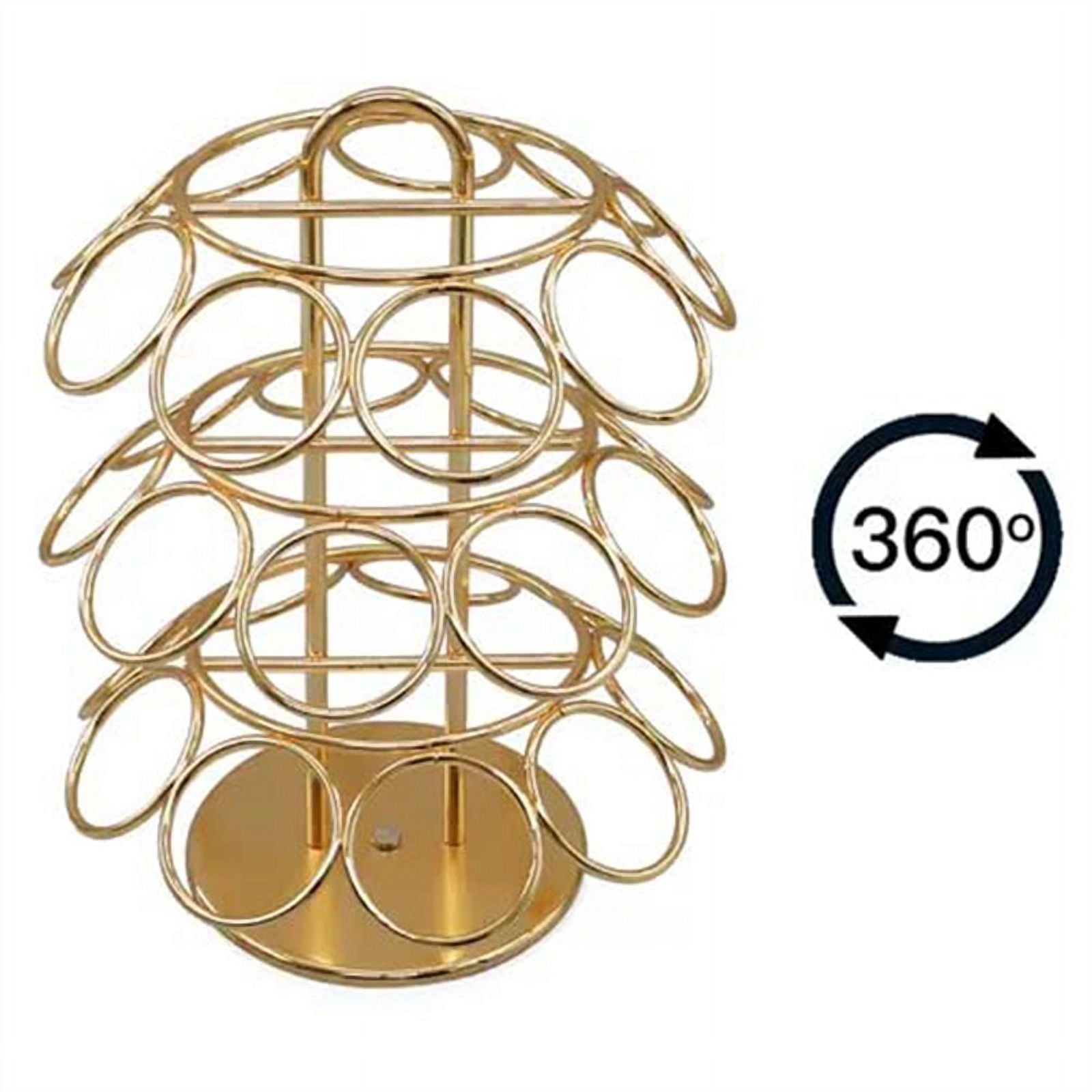 27 Card Positions Pod Holder - Rotating 360 Degrees Metal Coffee Pod Organizer for Pod