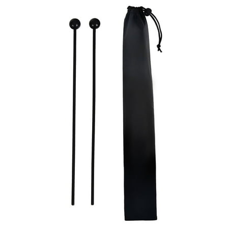 Costway 1 Pair Percussion Mallets Beaters Glockenspiel Bell Sticks Rubber Head w/ Bag