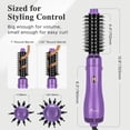 thumbnail image 2 of Aima Beauty Hair Dryer Brush Set, 3 in 1 Blow Dryer Brush with Interchangeable 1” & 1.25” Round Barrels, Ionic Technology for Frizz-Free Volume, Purple, 2 of 9