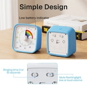 Behome 60-Minute Visual Timer for Kids with Night Light, Silent Operation Countdown Kitchen Timer, Drop-resistant Classroom Timers for Study, Office, Kitchen
