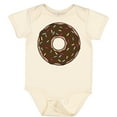 thumbnail image 3 of Inktastic Chocolate Donut, Doughnut, Glaze, Icing, Sprinkles Boys or Girls Baby Bodysuit, 3 of 5